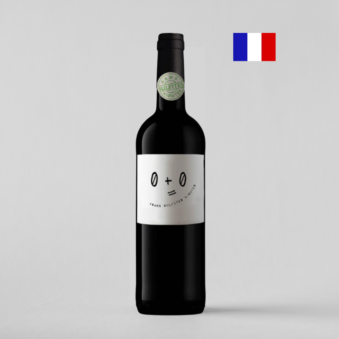 0+0 Rouge AOP Cotes Du Marmandais Sulphate Free Red Wine 750ml