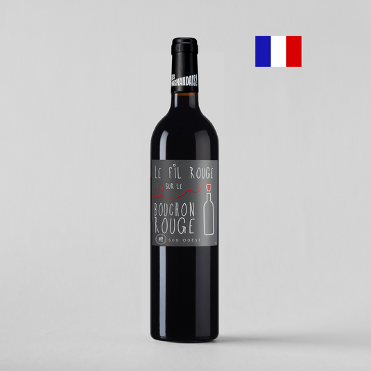 Le Fil Rouge Sur Le Bouchon Rouge Red Wine 750ml